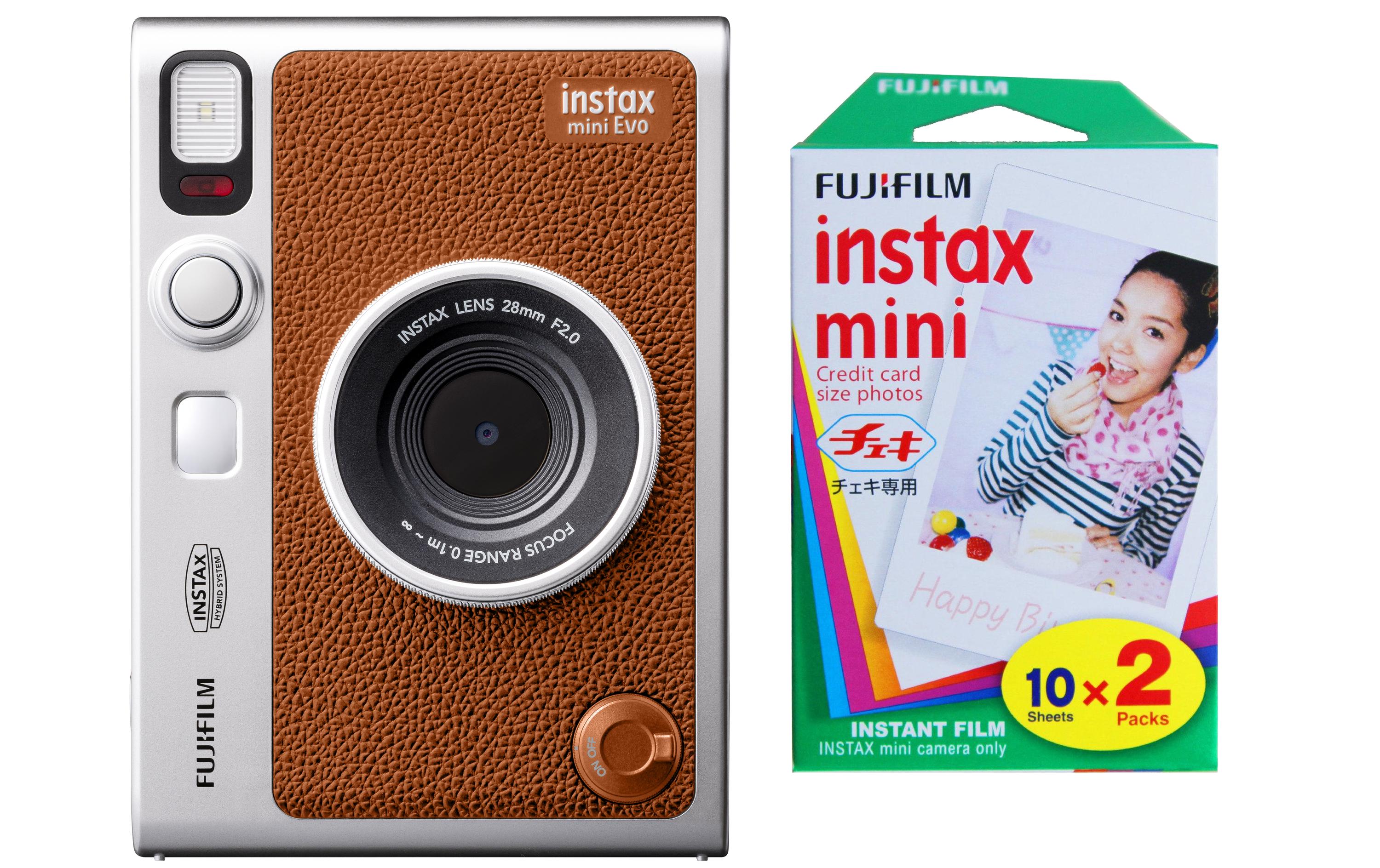 Fujifilm Fotokamera Instax Mini Evo KIT Braun