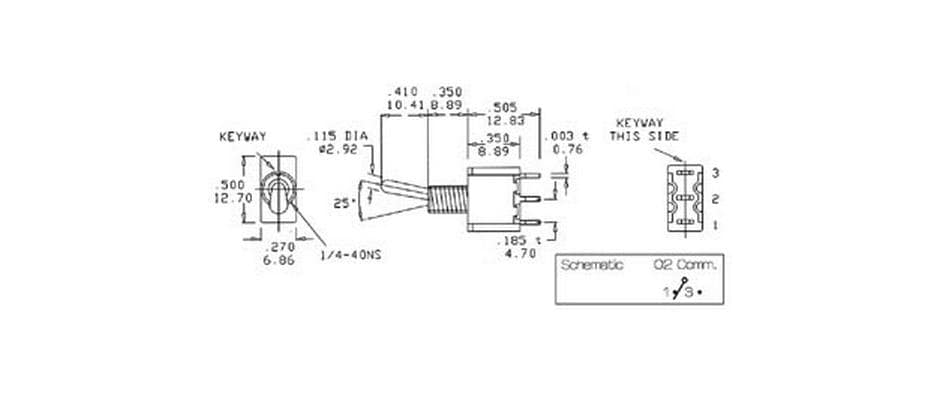 Velleman Kippschalter Vertikal 2-Stufig 1 Stück Velleman Kippschalter Vertikal 2-Stufig 1 Stück