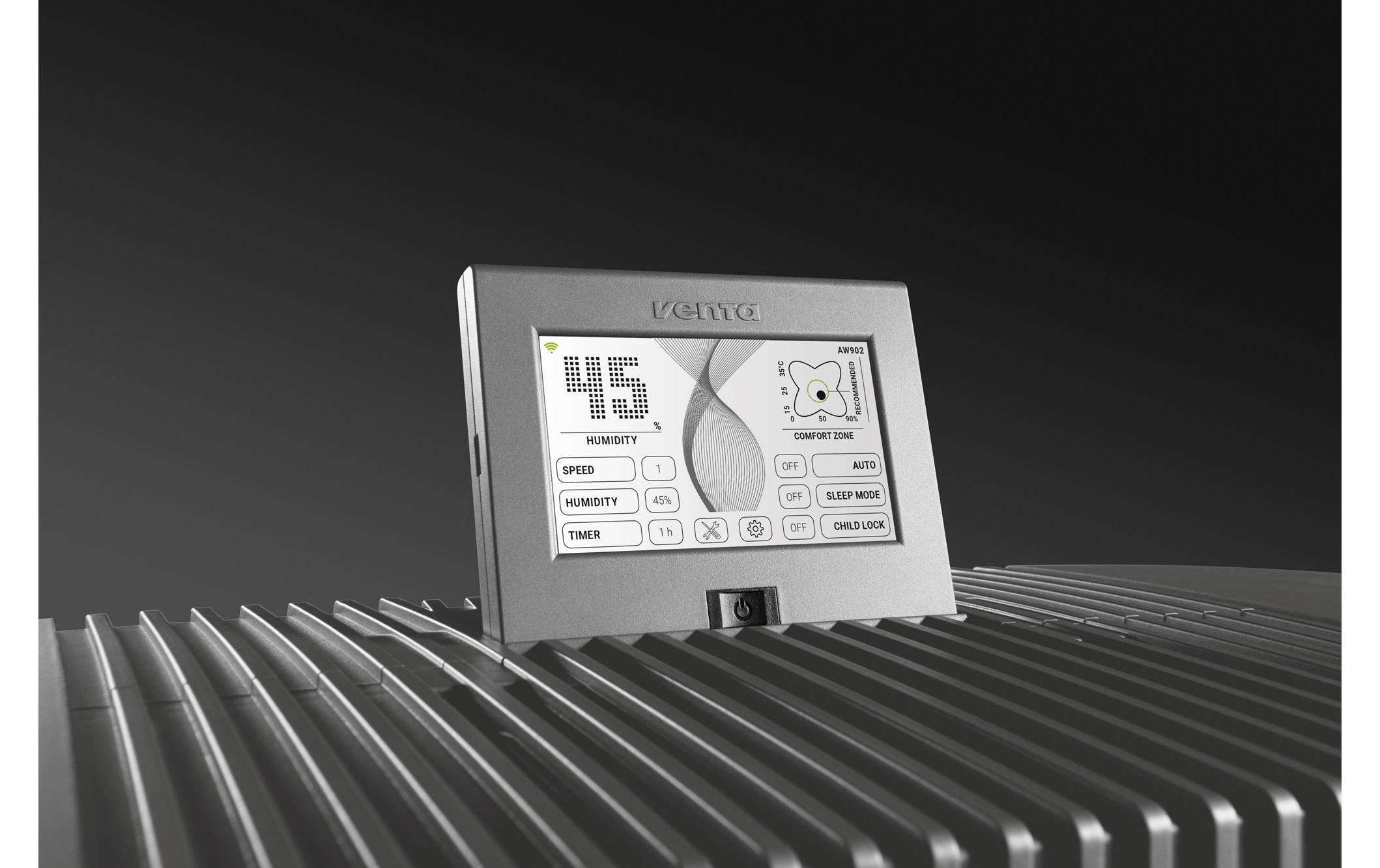 Venta Luftwäscher Luftbefeuchter AW902 Professional Grau, 120 m² Venta Luftwäscher Luftbefeuchter AW902 Professional Grau, 120 m²