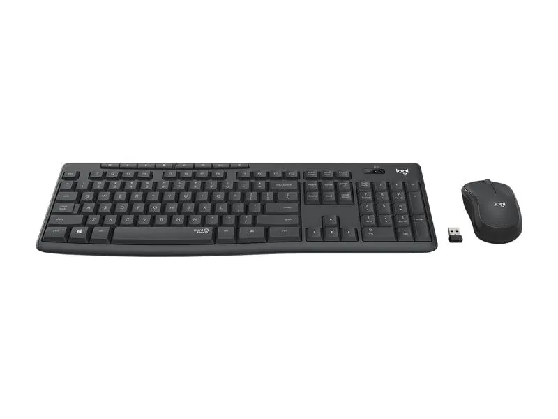 Logitech MK295 SilentTouch Wifi AZERTY (FR) Schwarz/Graphit