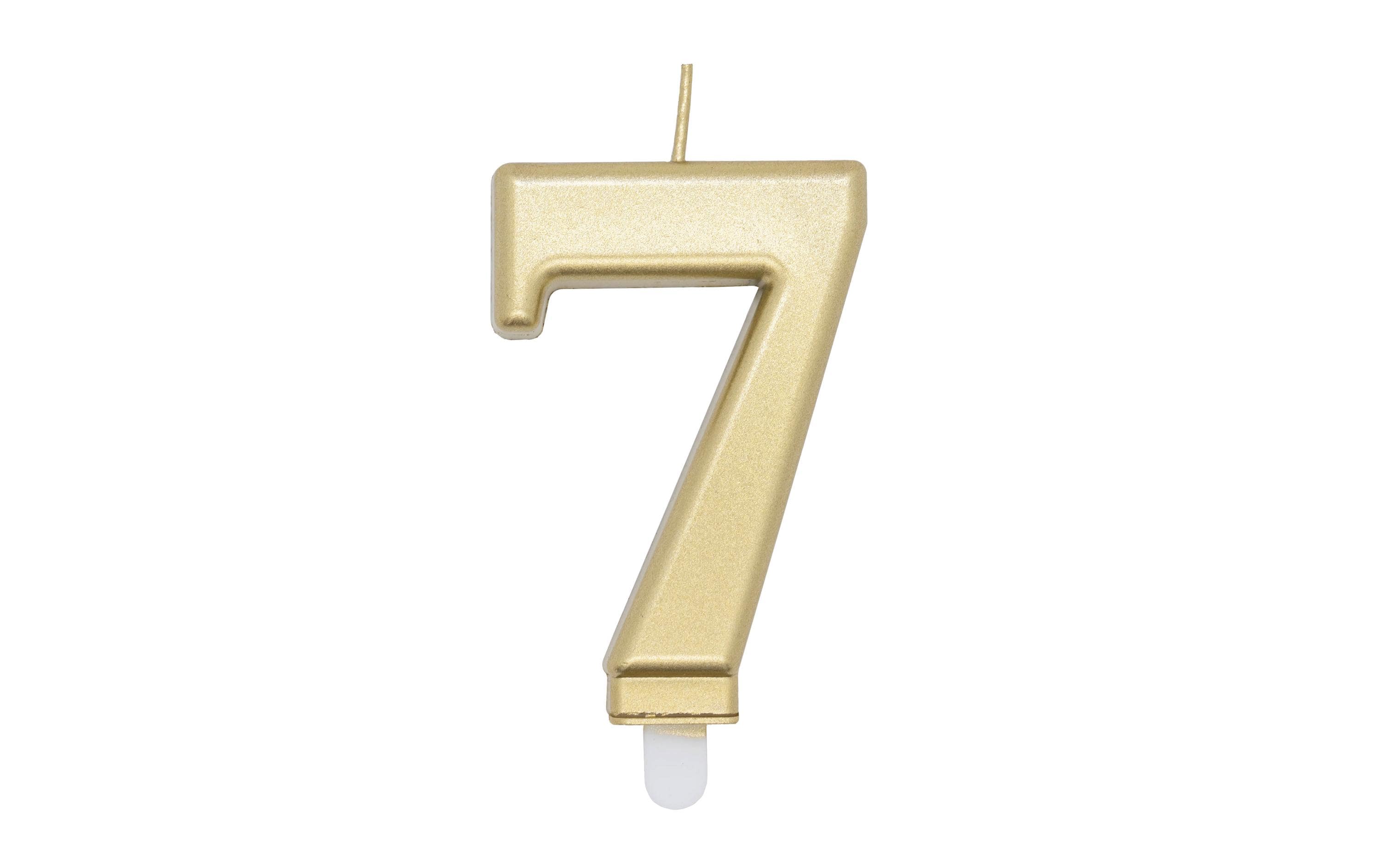 Amscan Zahlenkerze Nummer 7, 1 Stück