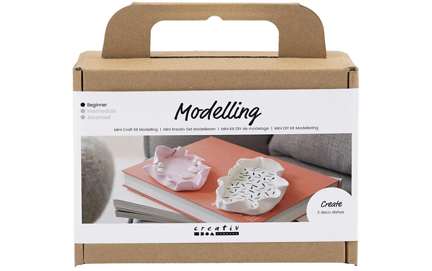 Creativ Company Modellier-Set Schalen Rosa/Weiss