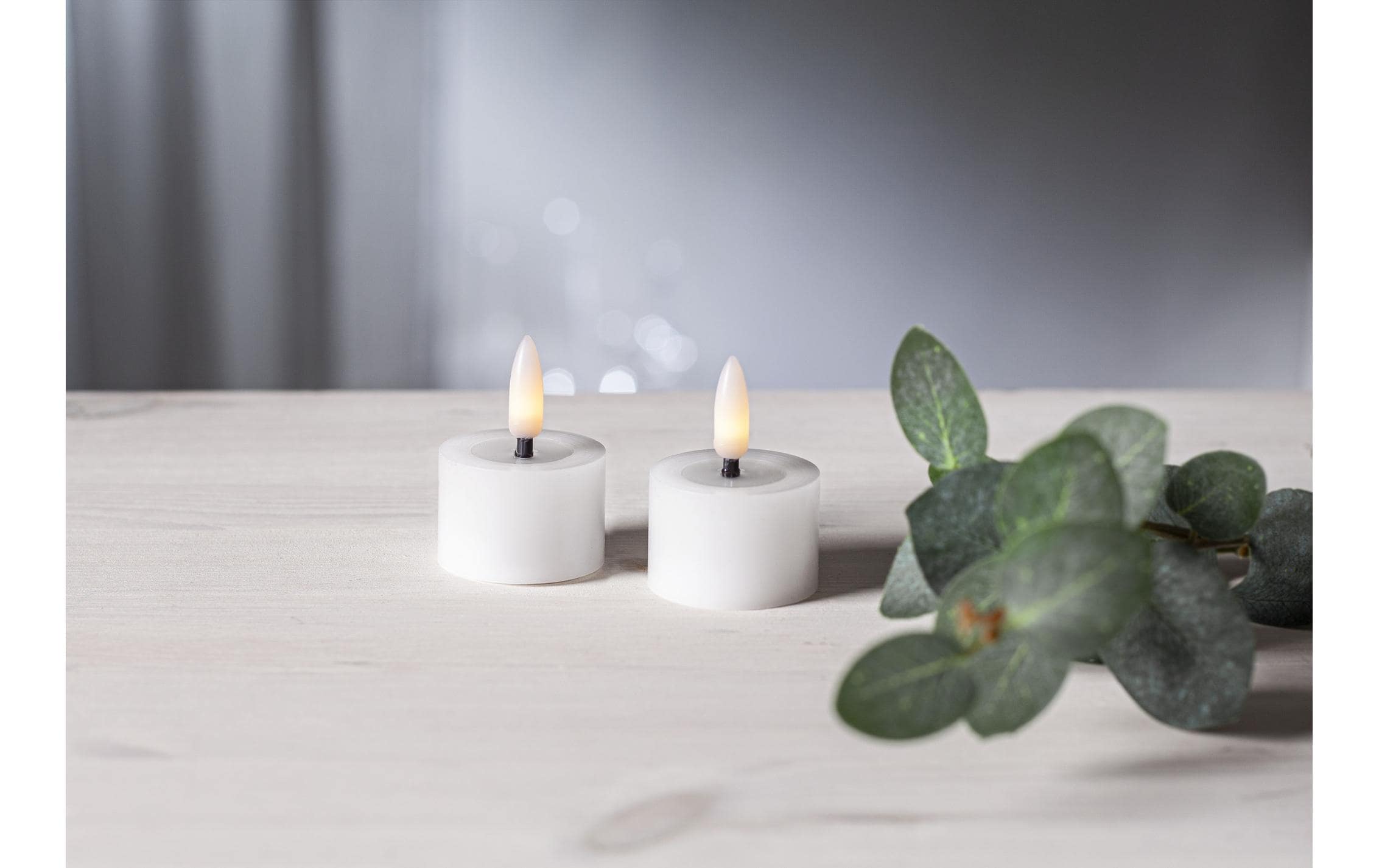 Star Trading LED Teelichter Set 2 Pack Flow 5 cm – weiss