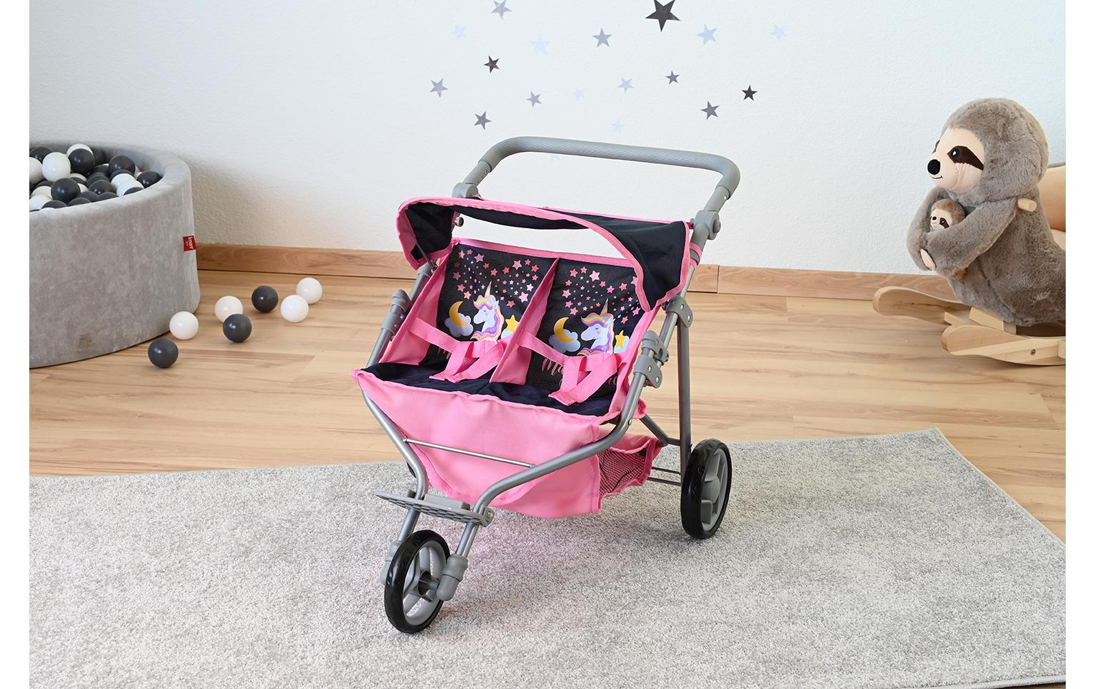 Knorrtoys Zwillingspuppenwagen Magic Unicorn