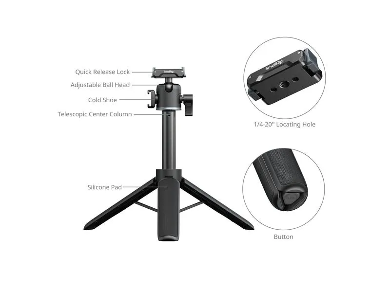 Smallrig Smartphone-Stativ Grip-Stativ für Action-Kameras