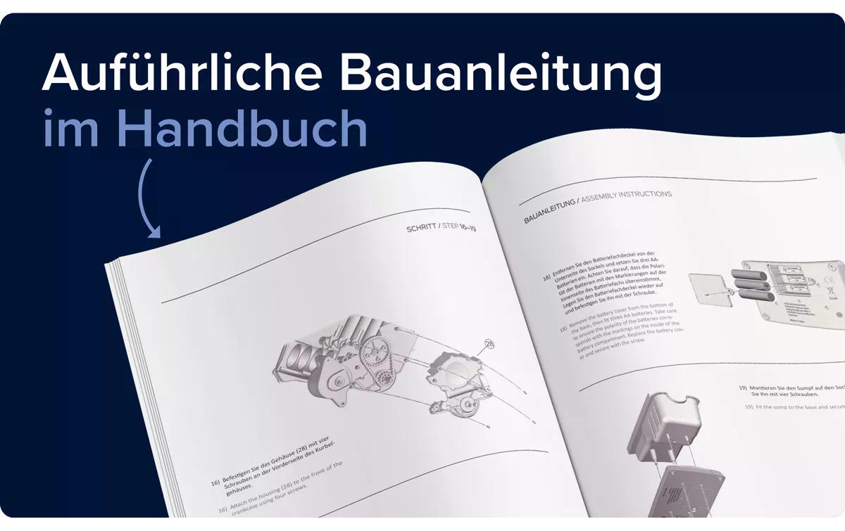 Franzis Bausatz Ford Mustang V8 Motor 1:4