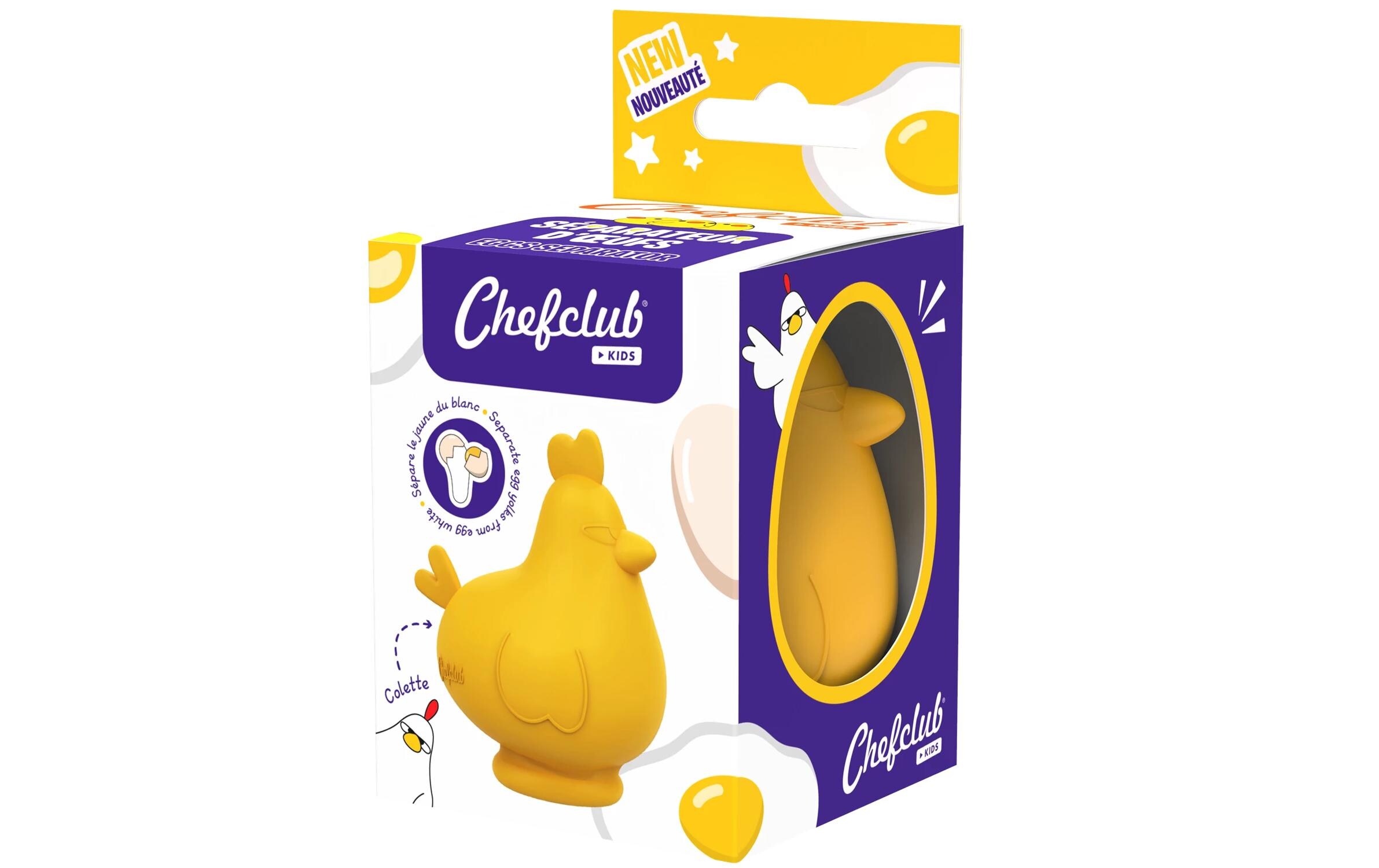 Chefclub Eiertrenner 6.5 x 6.5 x 11.5 cm, Gelb Chefclub Eiertrenner 6.5 x 6.5 x 11.5 cm, Gelb