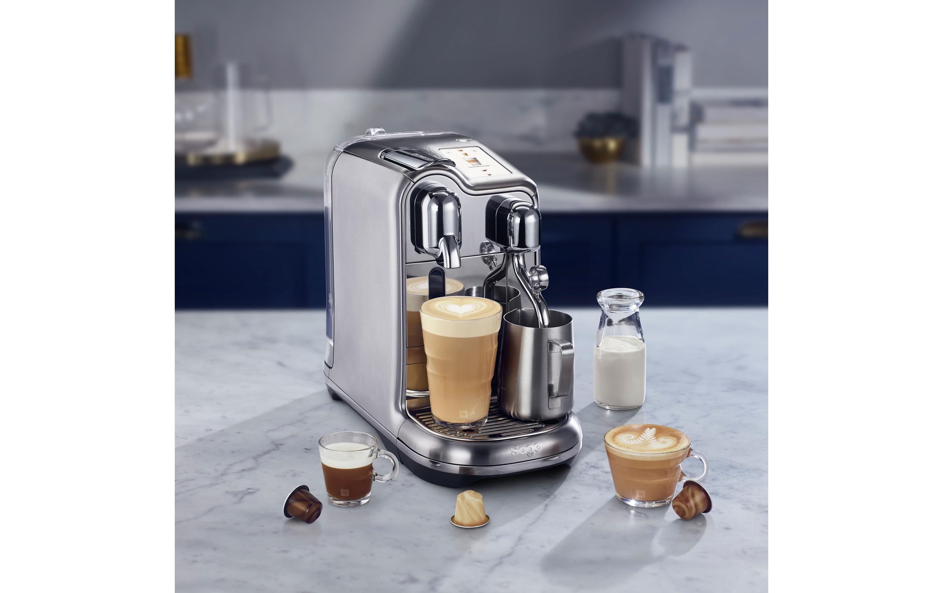 Sage Kaffeemaschine Nespresso Creatista Pro SNE900BSS Silber