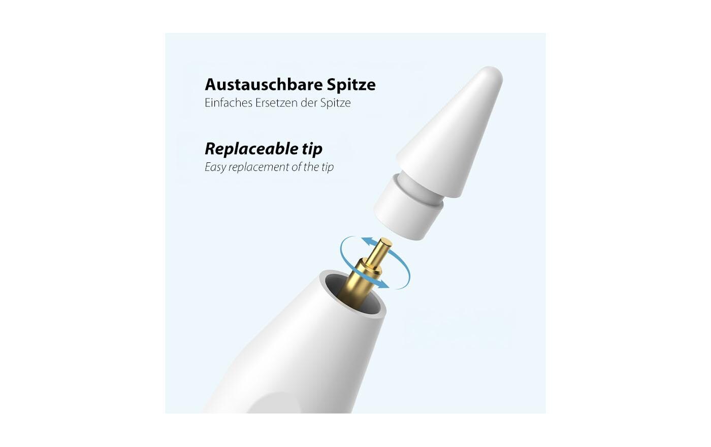 LMP Eingabestiftspitze DigiPen Weiss 3 Stück