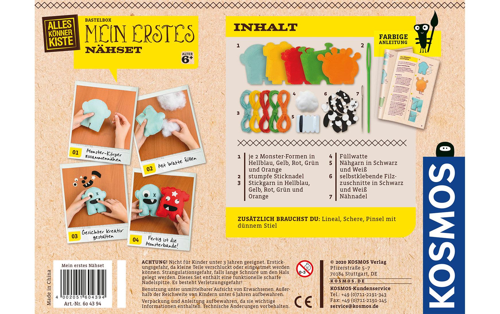 Kosmos Bastelbox Mein erstes Nähset