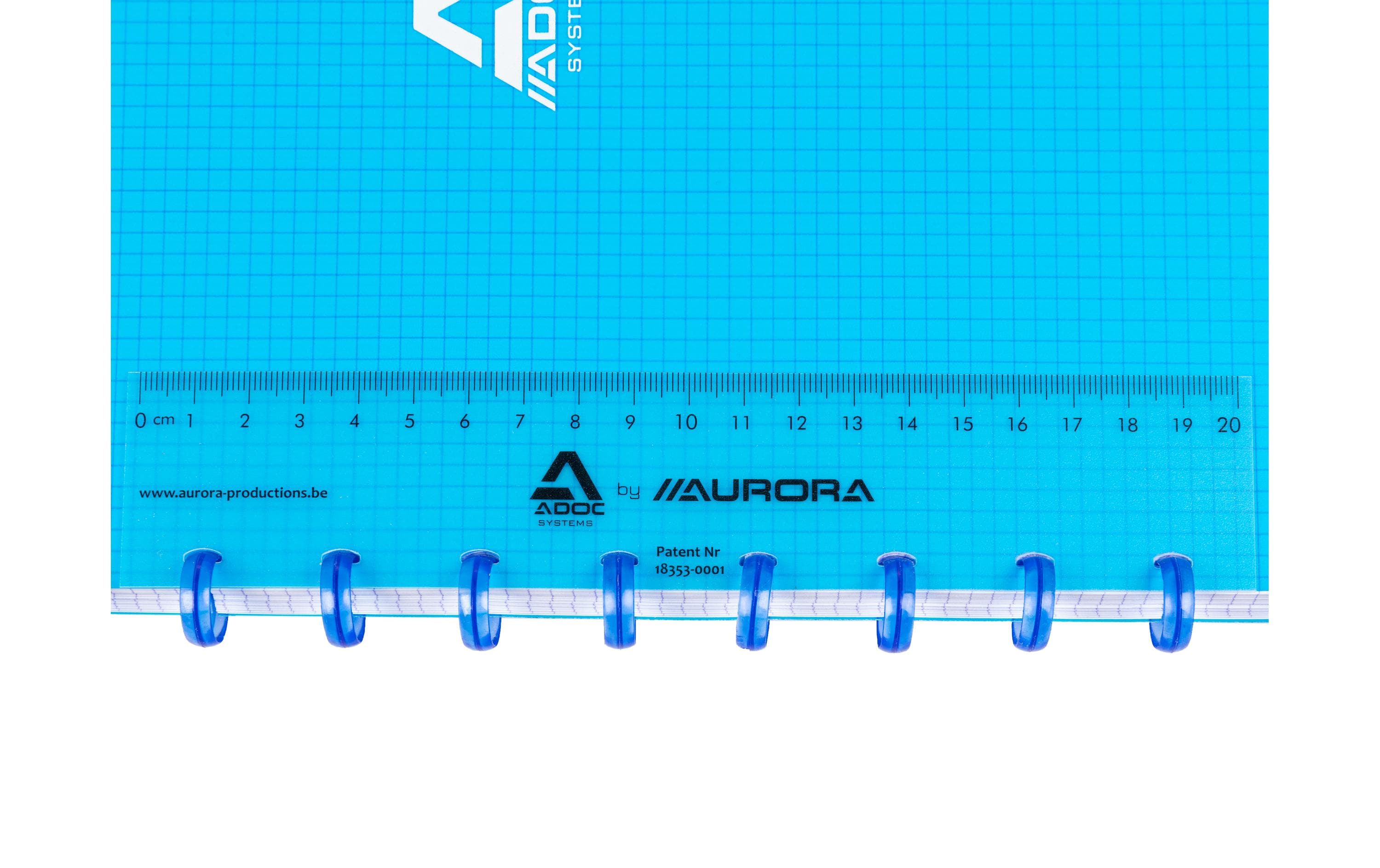 Adoc Notizheft Pap-Ex Colorline, A4, Blau, kariert