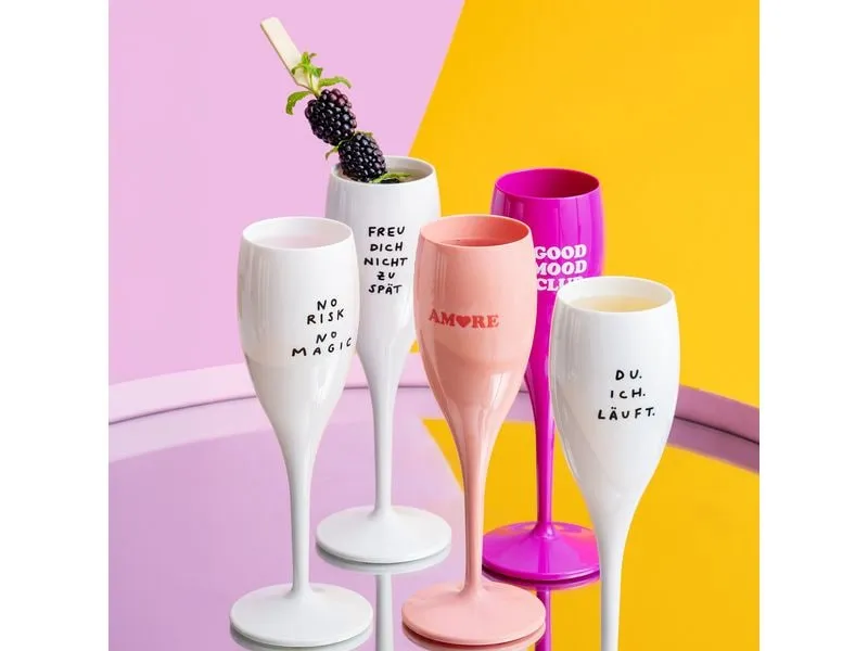 Koziol Sektglas Color Up 100 ml, 4 Stück, Mehrfarbig Koziol Sektglas Color Up 100 ml, 4 Stück, Mehrfarbig