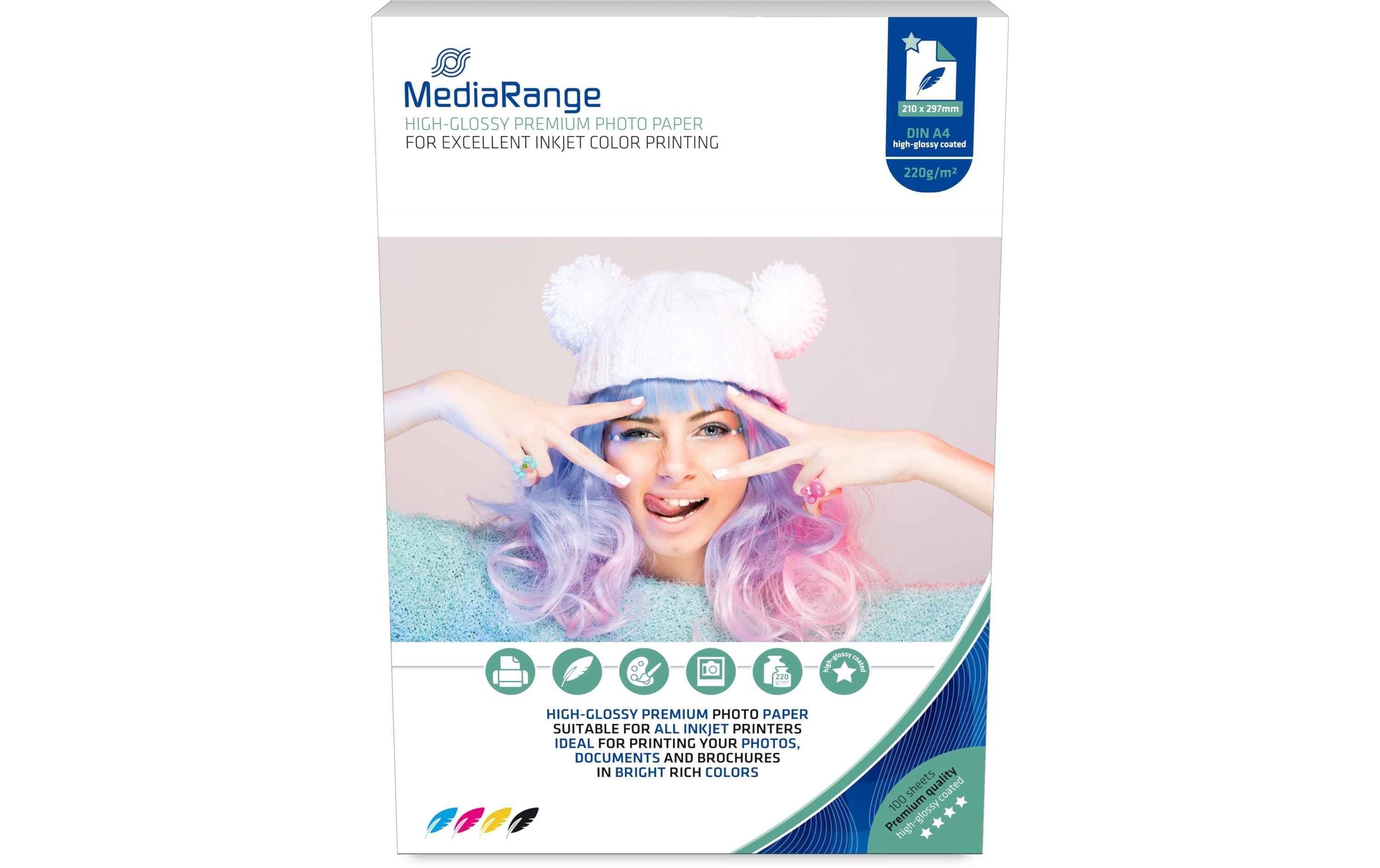 MediaRange Fotopapier A4 220 g/m² 100 Stück MediaRange Fotopapier A4 220 g/m² 100 Stück