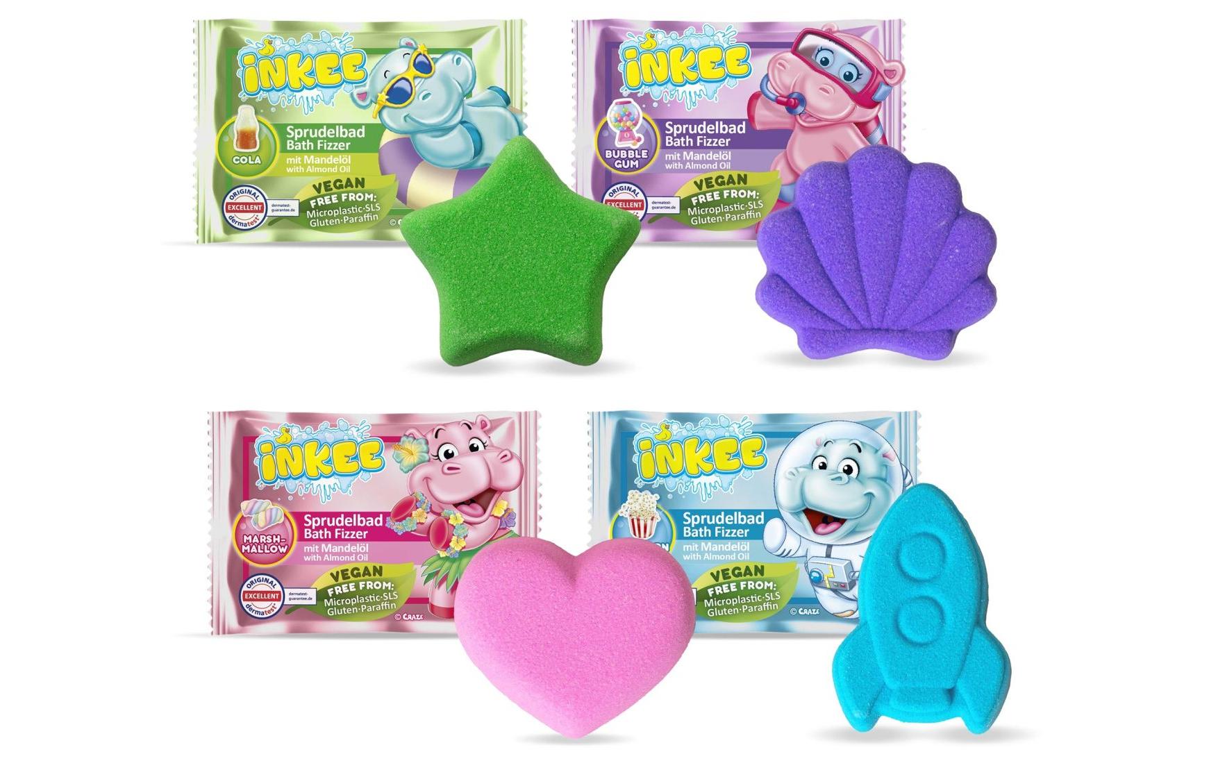 Craze Inkee Bath Fizzer Sprudelbad mit Mandelöl assortiert Craze Inkee Bath Fizzer Sprudelbad mit Mandelöl assortiert