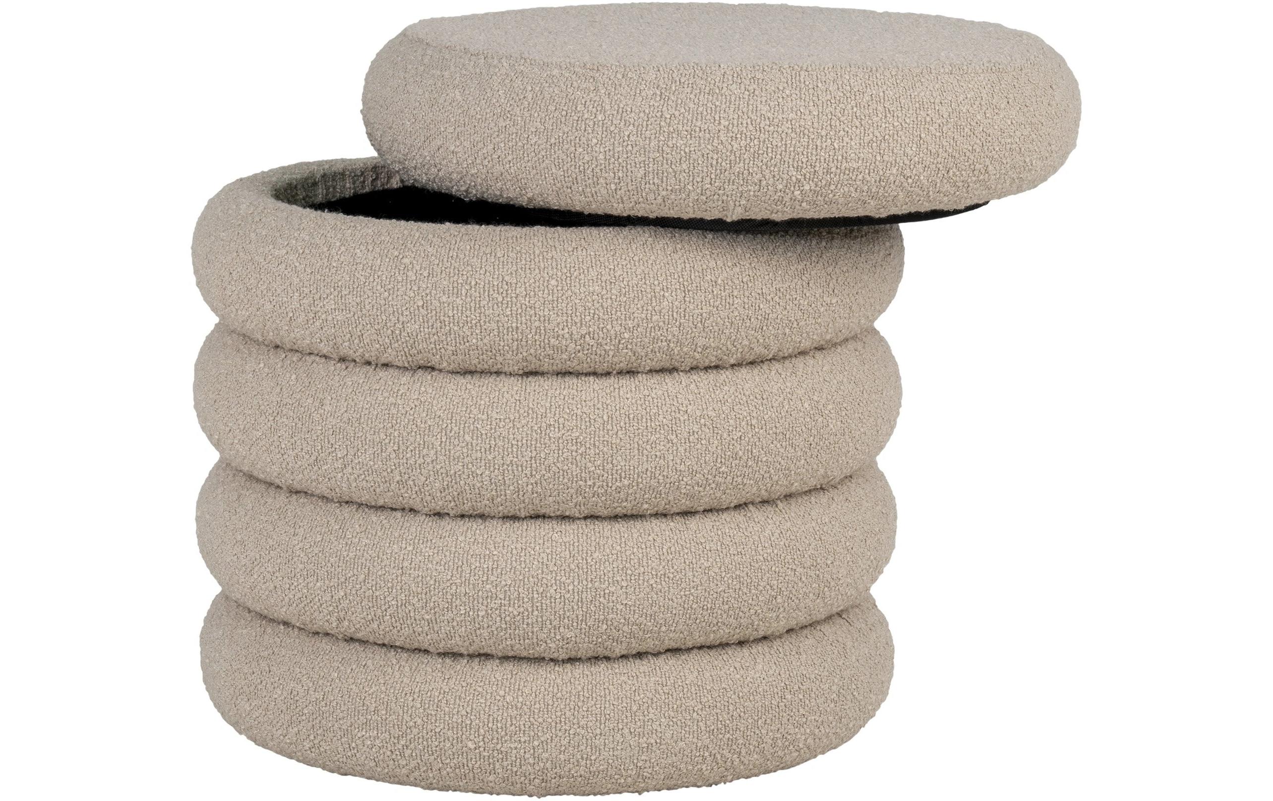 House Nordic Pouf Brooklyn 44 x 44 cm, Beige