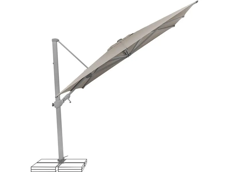 Suncomfort by Glatz Sonnenschirm Varioflex Light Taupe