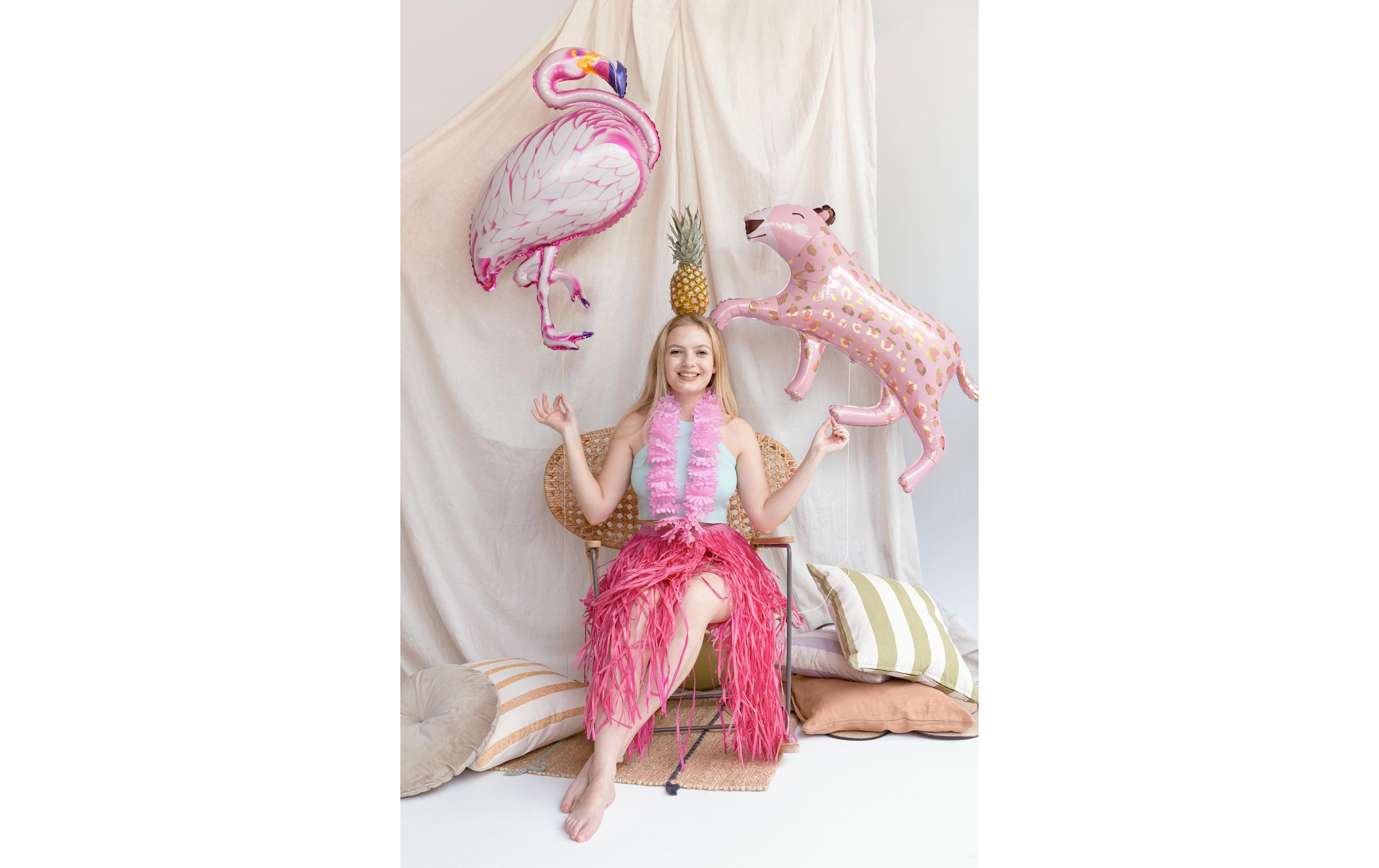 Partydeco Halskette Hawaii 120 cm, Hellrosa