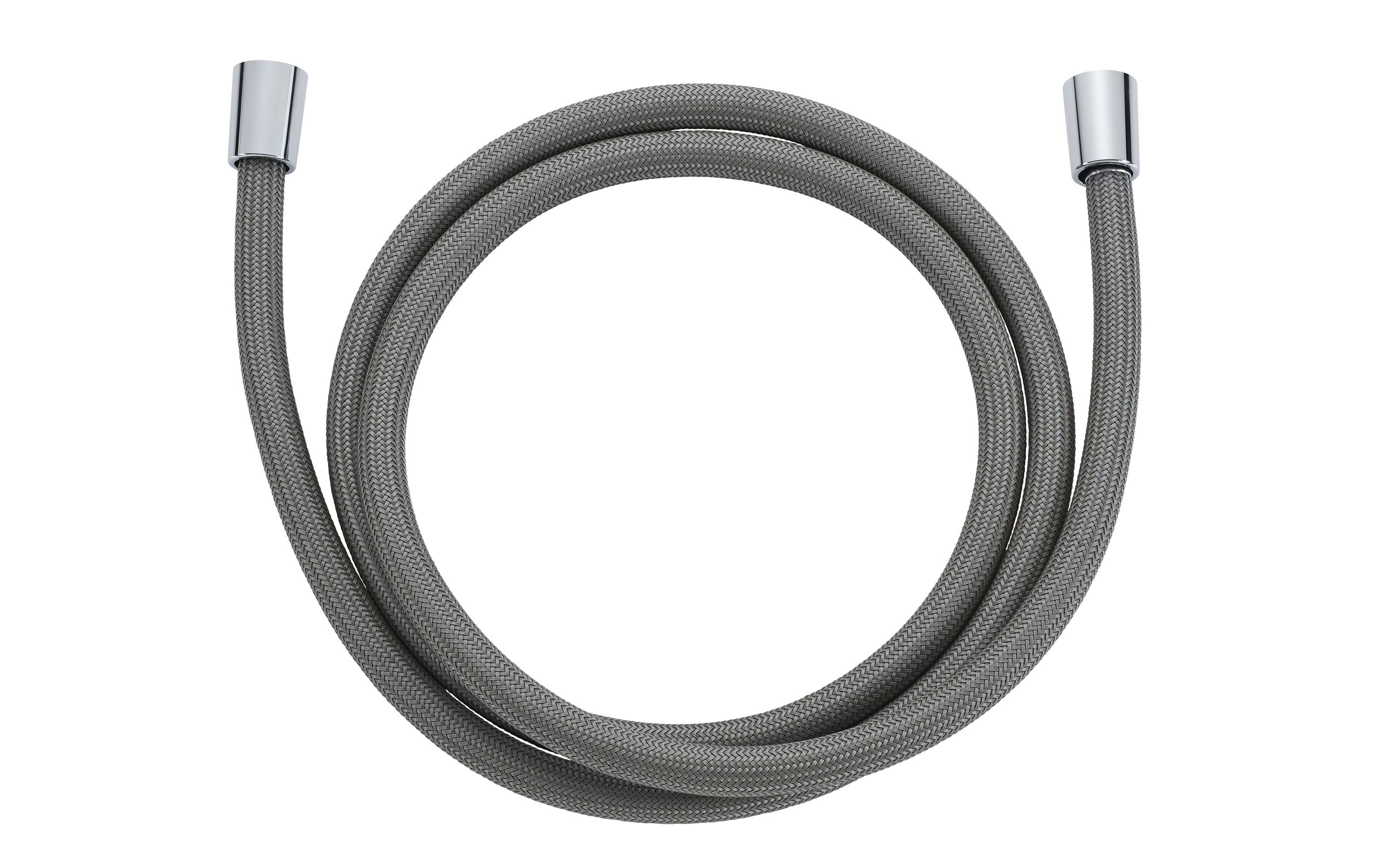 diaqua® Duschbrauseschlauch CHROMALUX Zero, Dunkelgrau 150 cm