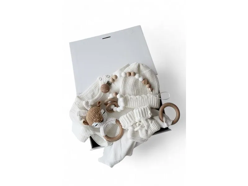 Oykami Baby Geschenkbox Weiss Palermo Elch Oykami Baby Geschenkbox Weiss Palermo Elch