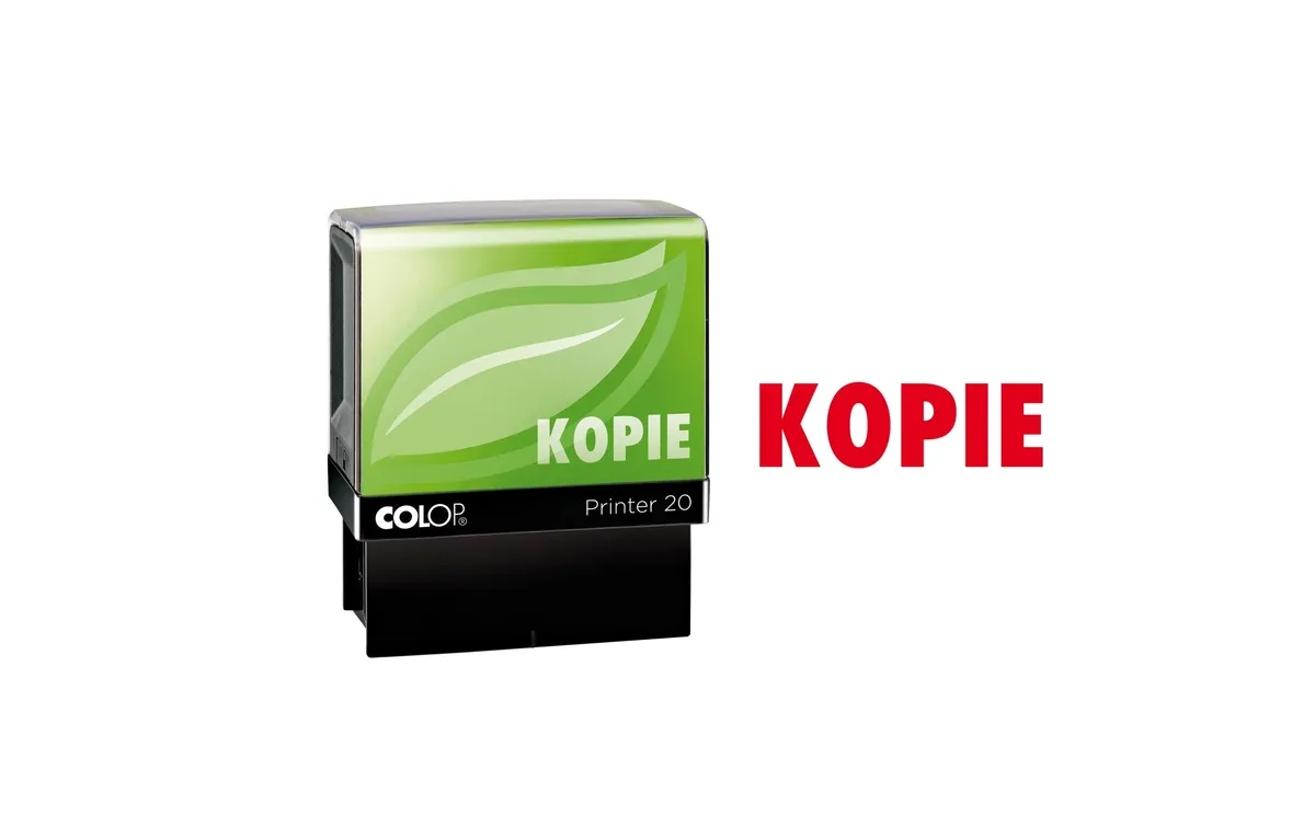 Colop Wort- und Datumsstempel Green Line «KOPIE», Rot Colop Wort- und Datumsstempel Green Line «KOPIE», Rot