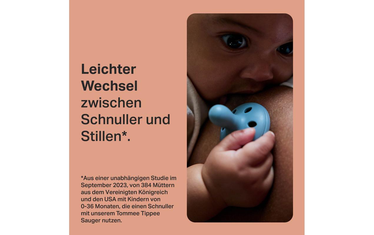 Tommee Tippee Nuggi Set Brustähnlicher Schnuller 6-18m, 4er Pack Tommee Tippee Nuggi Set Brustähnlicher Schnuller 6-18m, 4er Pack