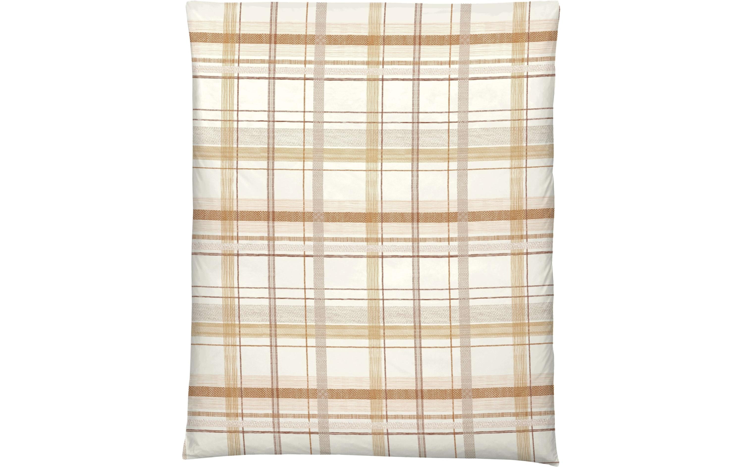Home Fashion Duvetbezug Flanell bedruckt Karo 240 x 240 cm
