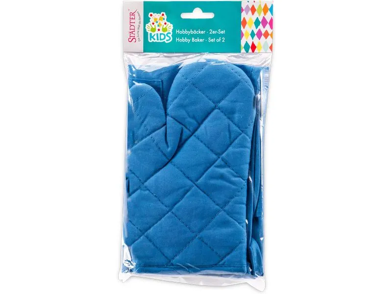 Städter Kochschürze Kleiner Hobbybäcker Kids Blau, 2-teilig Städter Kochschürze Kleiner Hobbybäcker Kids Blau, 2-teilig