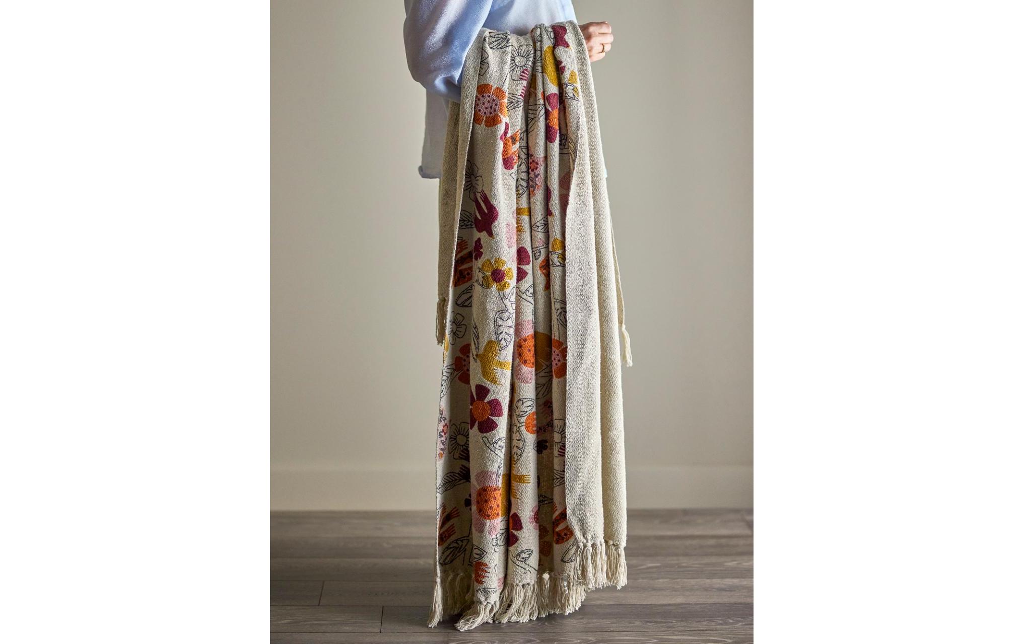Bloomingville Tagesdecke Vivielle, 160 x 130 cm, Mehrfarbig