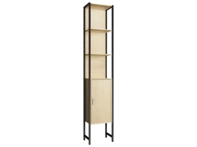 VCM Badezimmerregal Edino 33 x 185 cm, Braun