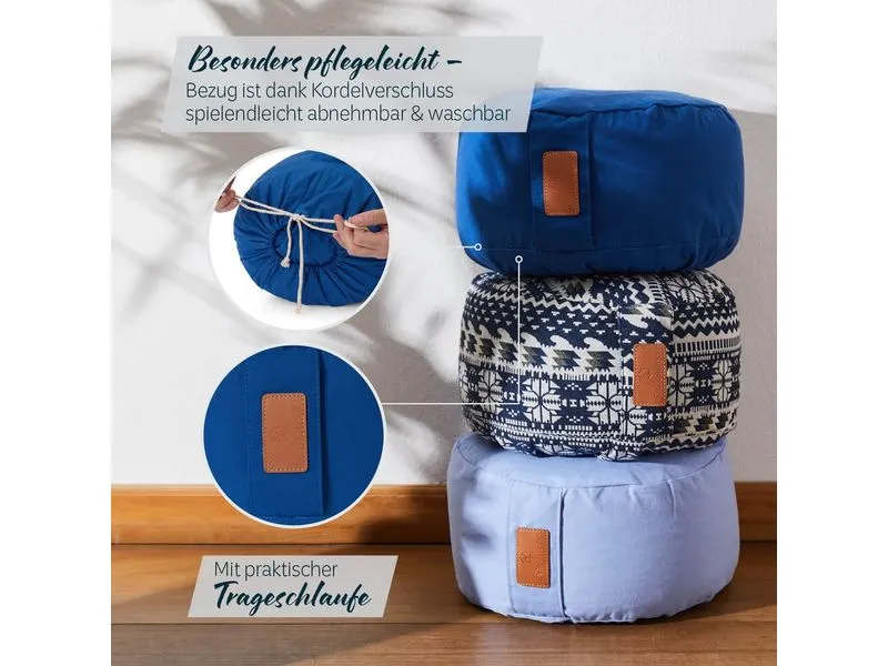 DoYourYoga Yoga-Kissen Vishnu Dunkelblau