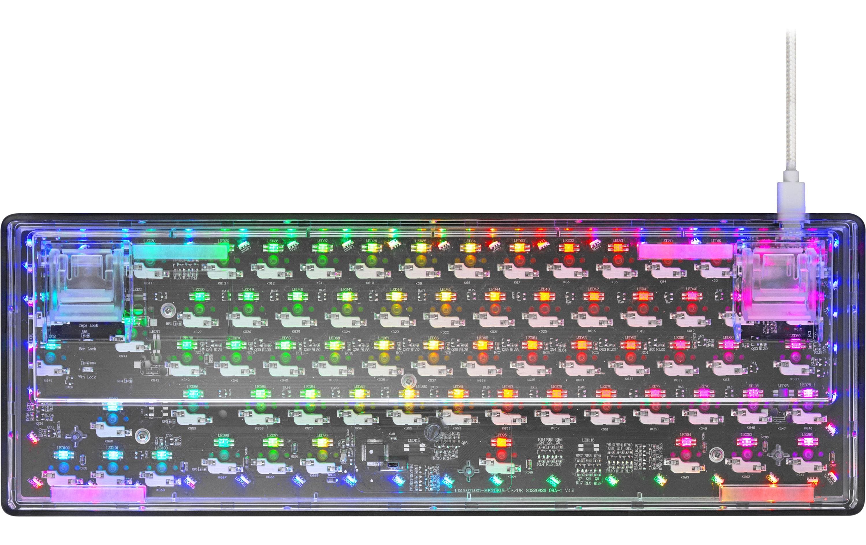 DELTACO Gaming-Tastatur GAM-160-T-CH Weiss