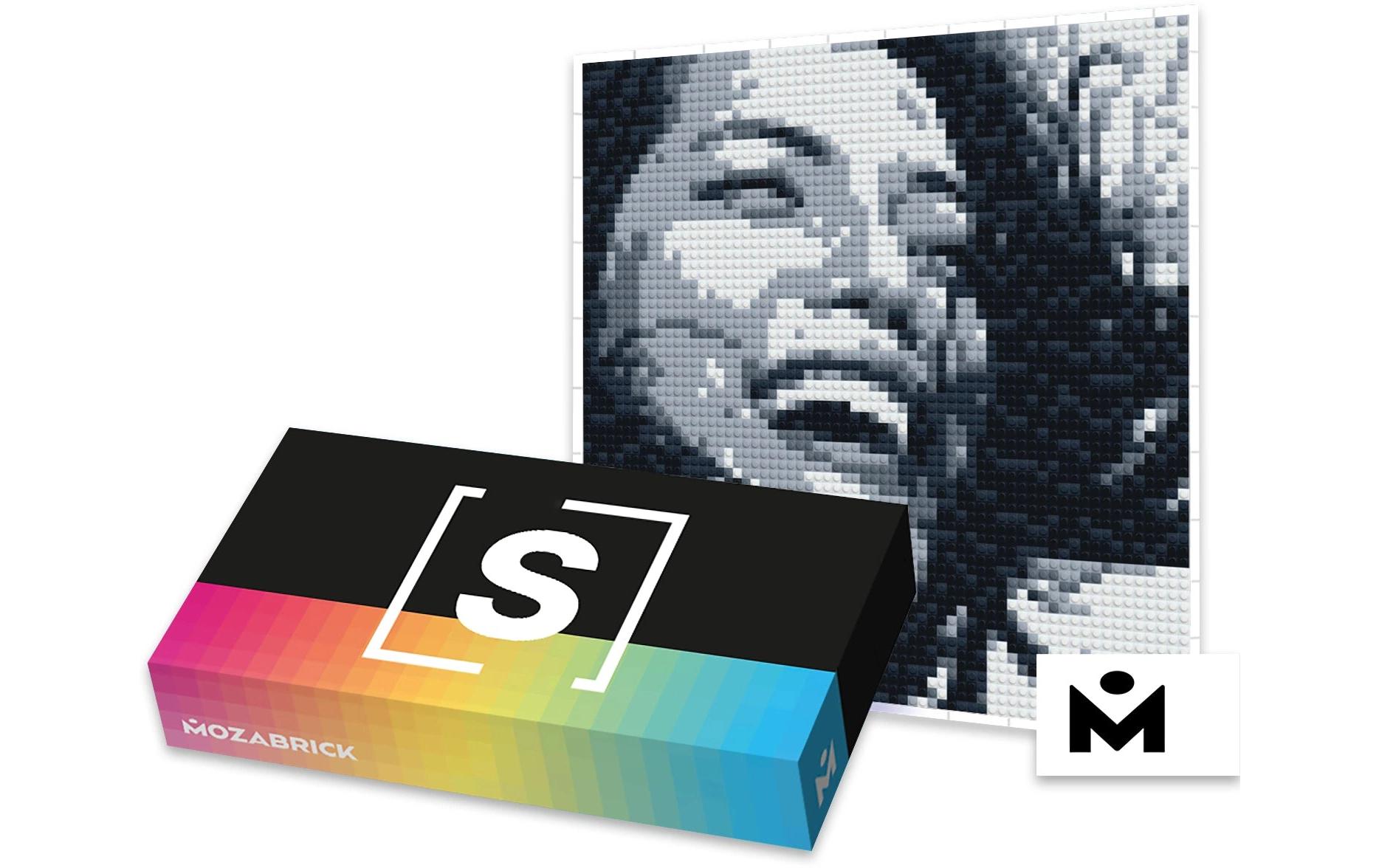 Mozabrick Rahmen für Klemmbausteine Mosaik, S Weiss