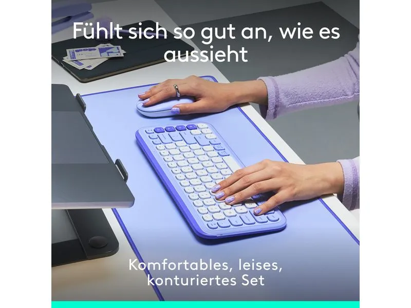 Logitech Tastatur-Maus-Set POP Icon Combo Lilac Logitech Tastatur-Maus-Set POP Icon Combo Lilac