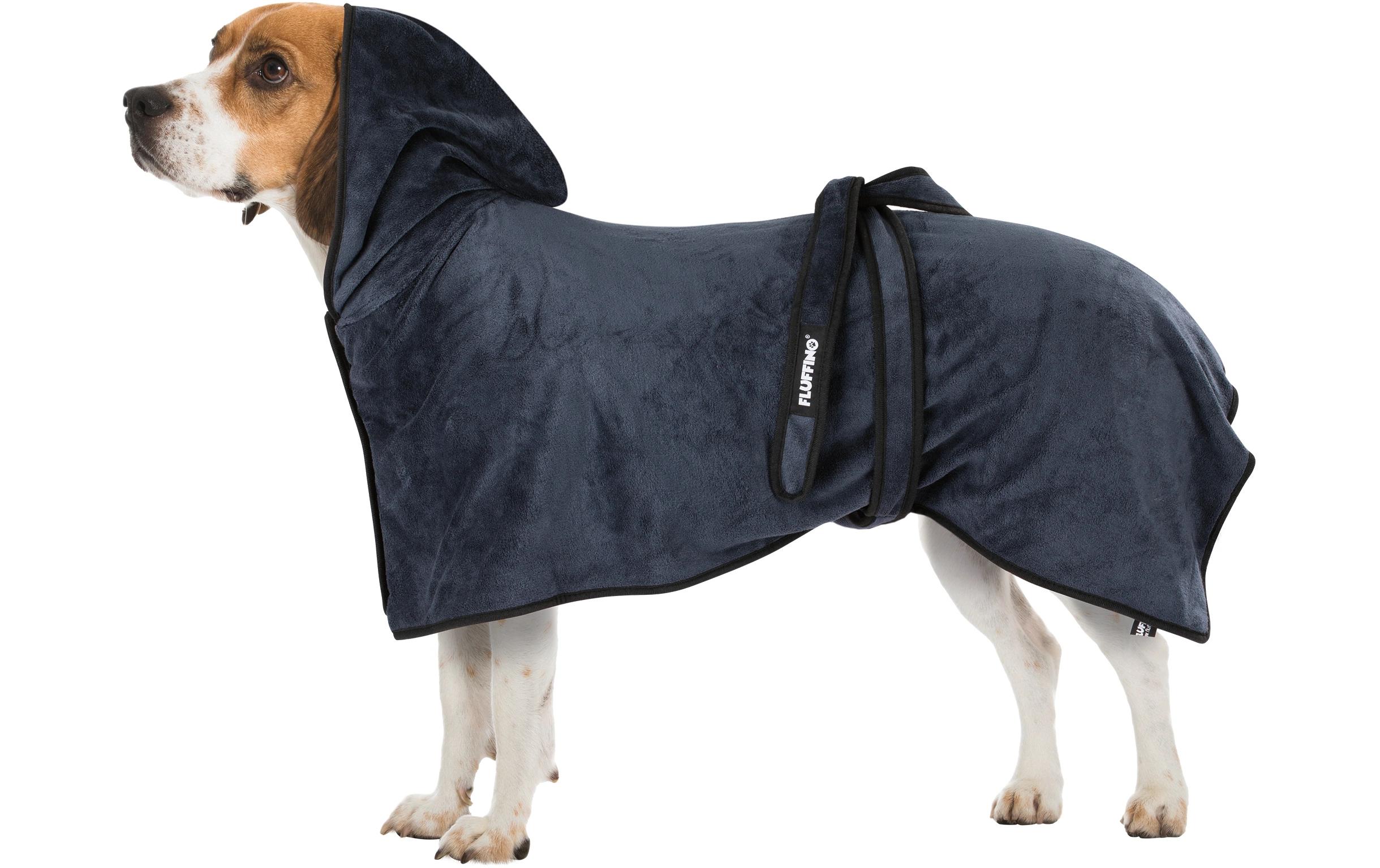 Fluffino Bademantel Beige / Blau, M Fluffino Bademantel Beige / Blau, M