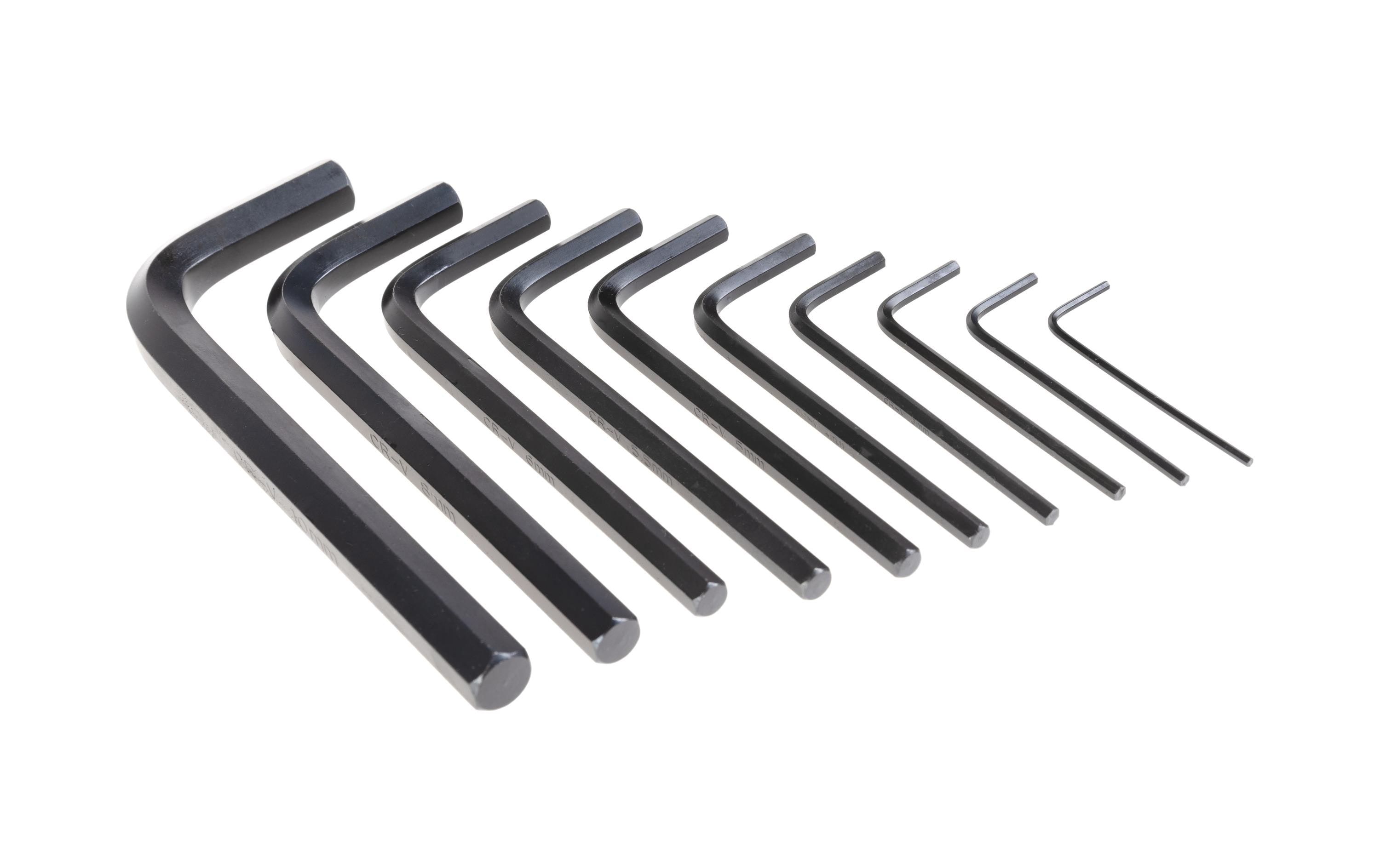 Krafter Winkelschlüssel-Set 1.5-10 mm Innensechskant