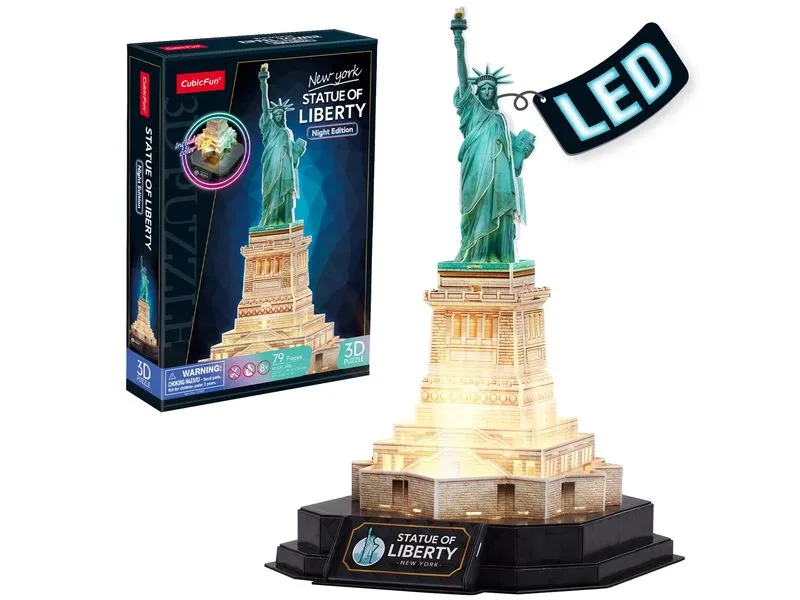 CubicFun 3D Puzzle Freiheitsstatue LED 79 Teile CubicFun 3D Puzzle Freiheitsstatue LED 79 Teile
