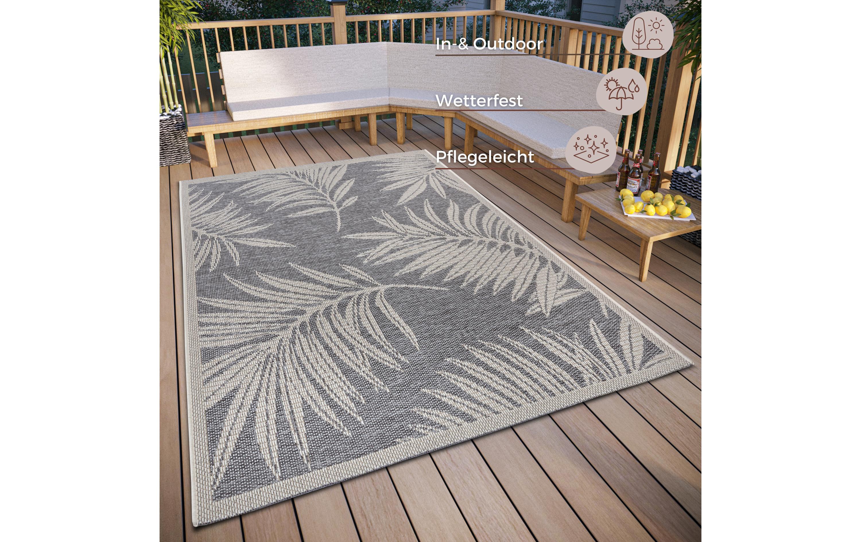 Hanse Home Teppich Paru 155 cm x 235 cm, Beige/Grau