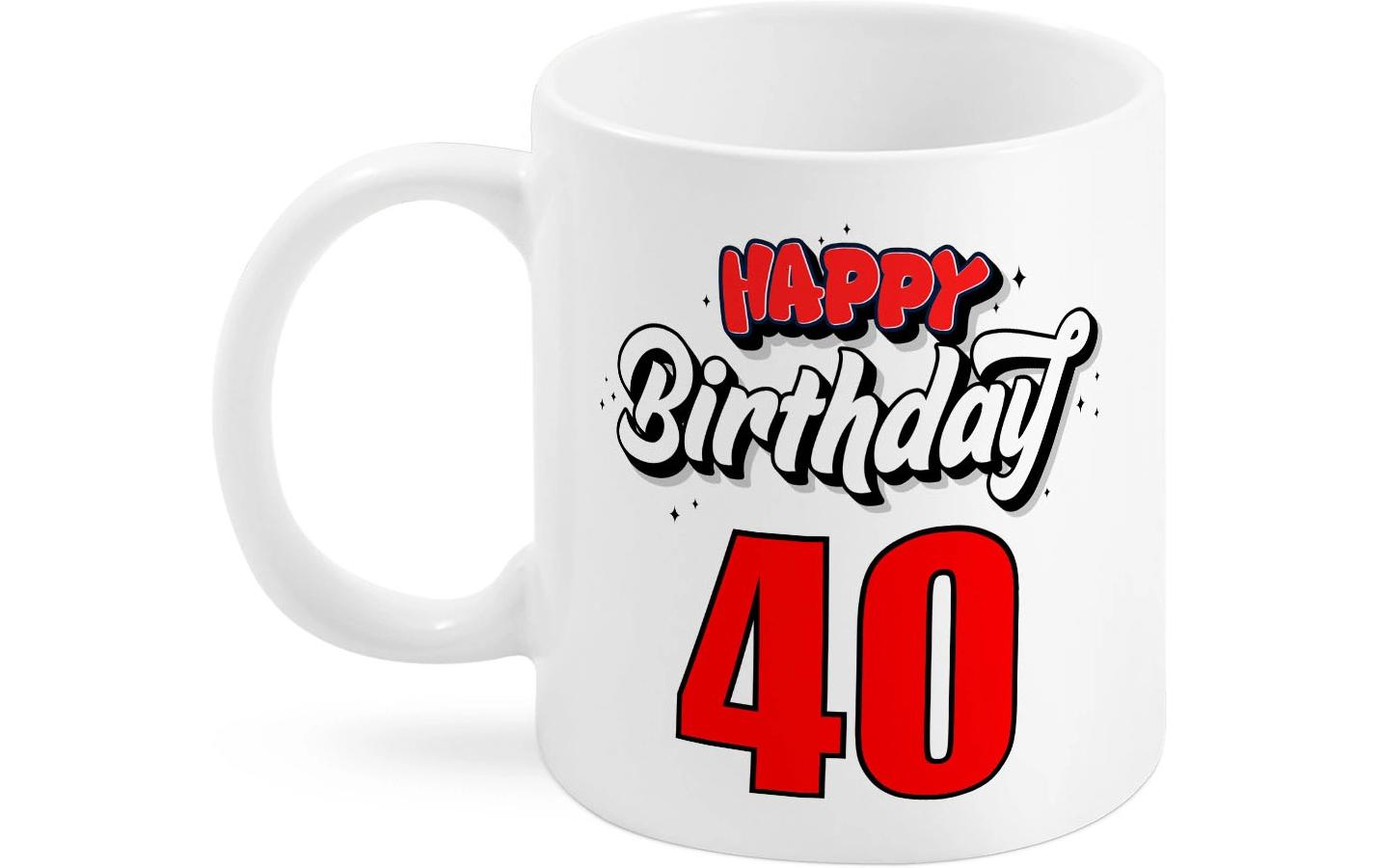 Trendcompany Tasse 40. Geburtstag