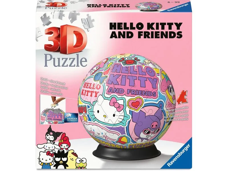 Ravensburger 3D Puzzle WT: Puzzle-Ball Hello Kitty Ravensburger 3D Puzzle WT: Puzzle-Ball Hello Kitty