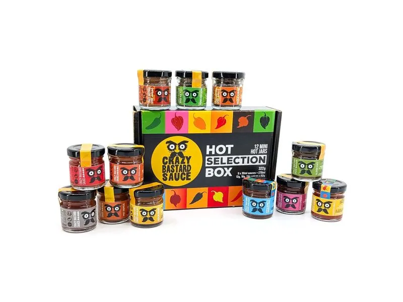 Crazy Bastard Sauce Selection Box 30 ml Crazy Bastard Sauce Selection Box 30 ml