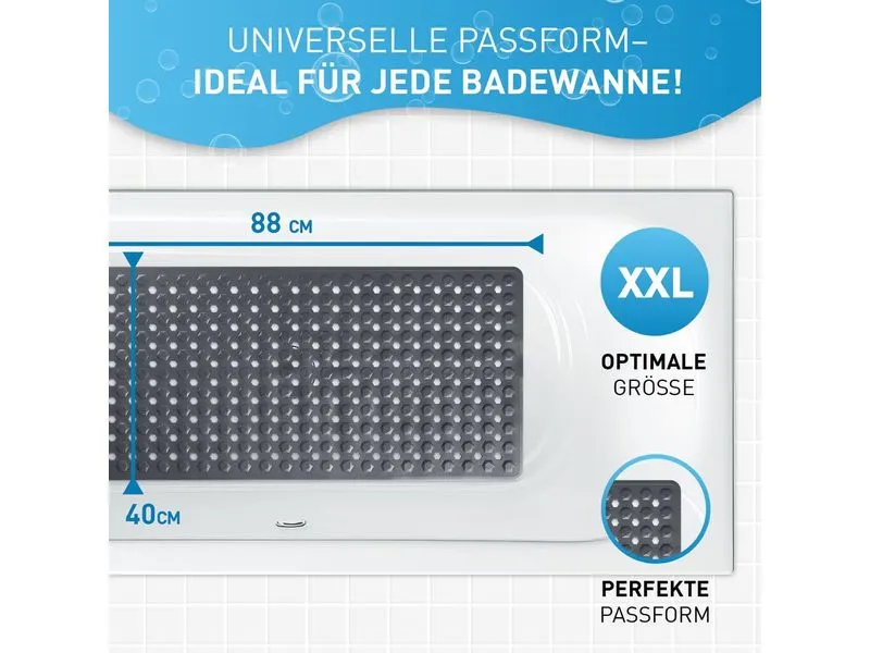 Flipline Badewannenmatte Grau Flipline Badewannenmatte Grau