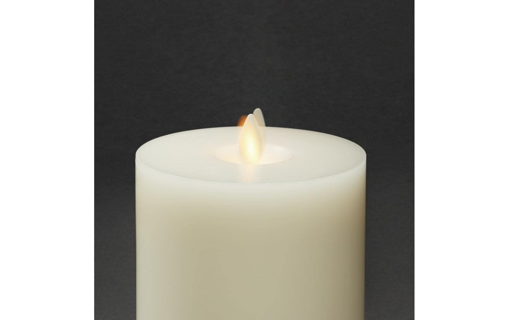 Konstsmide Echtwachskerze, 8 cm x 10 cm, Cremeweiss Konstsmide Echtwachskerze, 8 cm x 10 cm, Cremeweiss