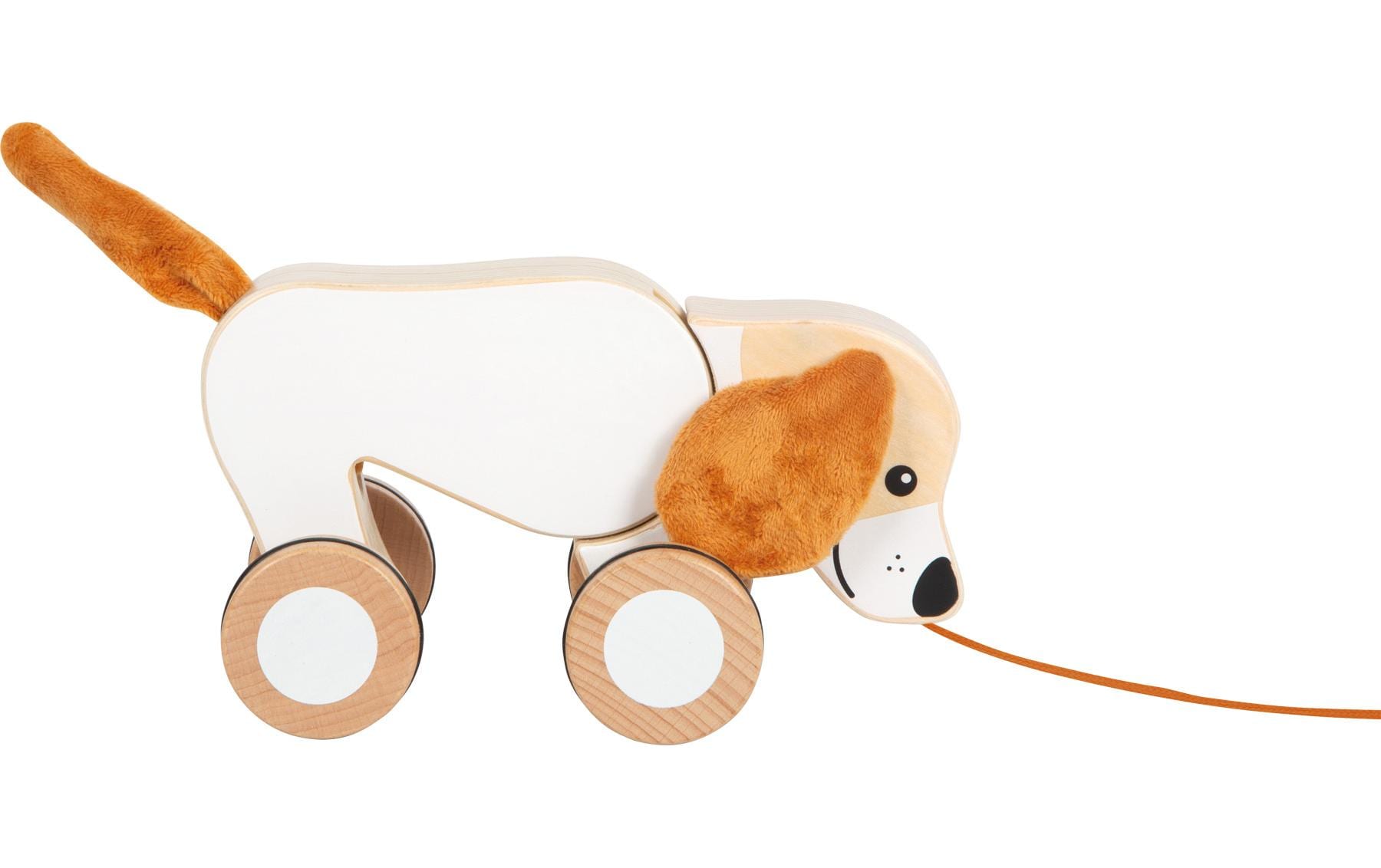 small foot Nachziehspielzeug Nachziehtier Hund mit Knisterohren