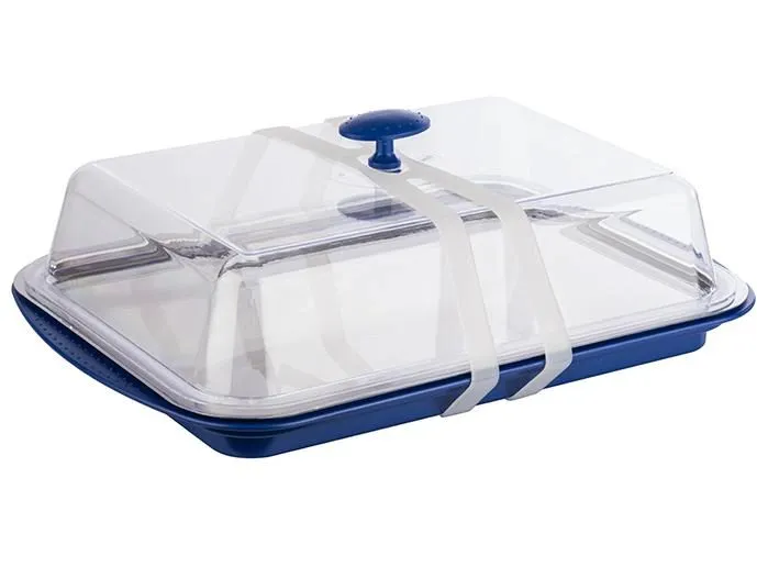 APS Thermo Tablett Set 6-teilig, Transparent/Blau