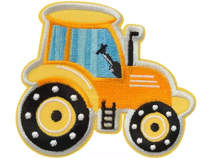 Mono-Quick Aufbügelbild Basic Traktor Gelb, 1 Stück