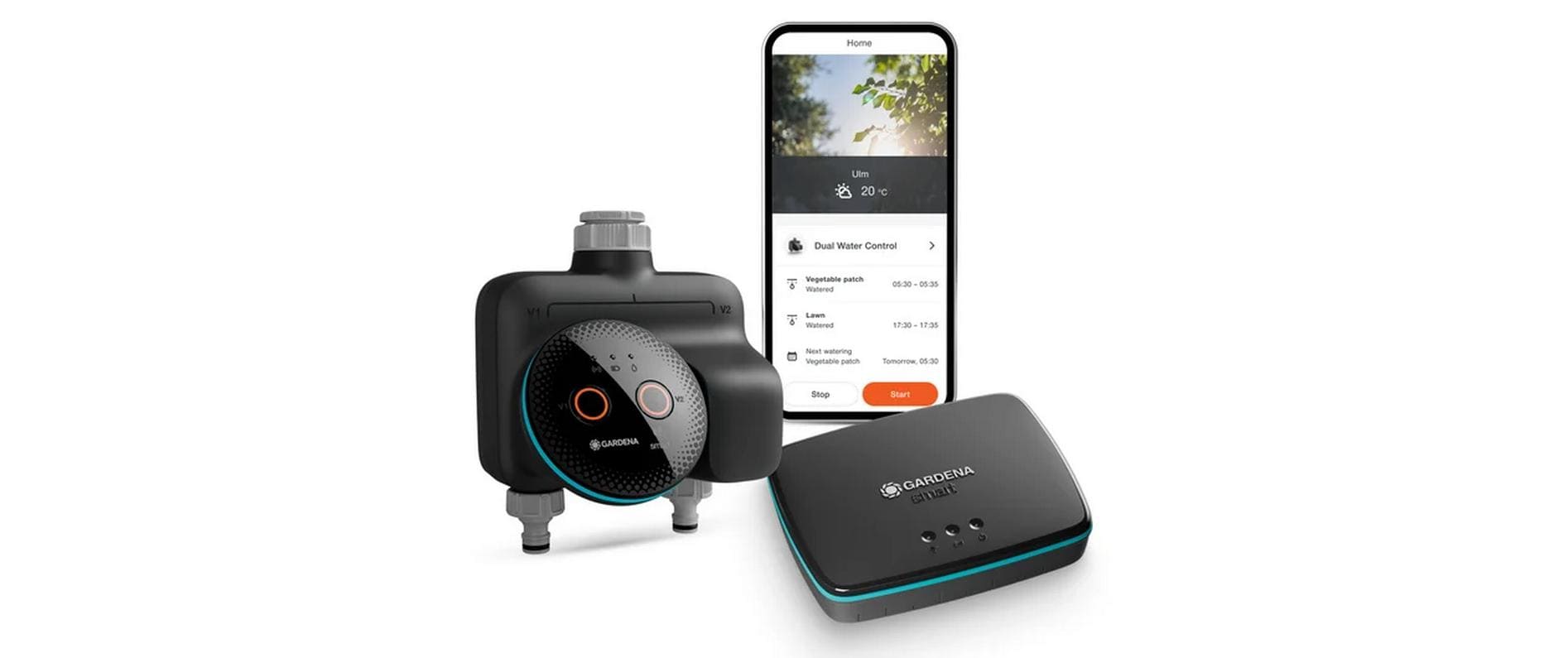 GARDENA Smart dual Wassersteuerungsset
