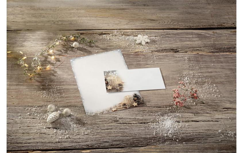 Sigel Motivpapier Christmas Candle, A4, 90 g/m², 25 Blatt