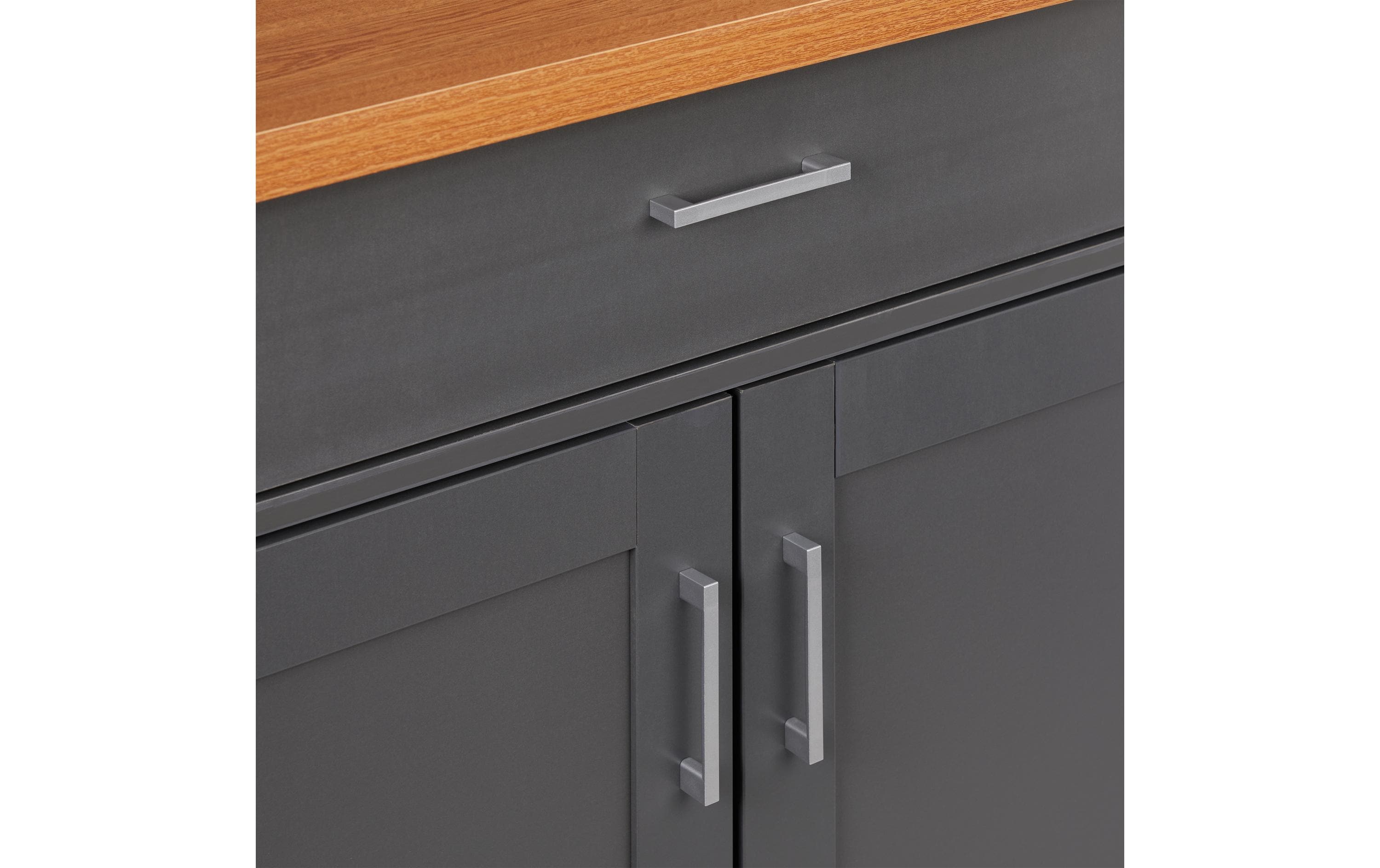 relaxdays Küchenwagen 114 x 90 x 39.5 cm, Grau