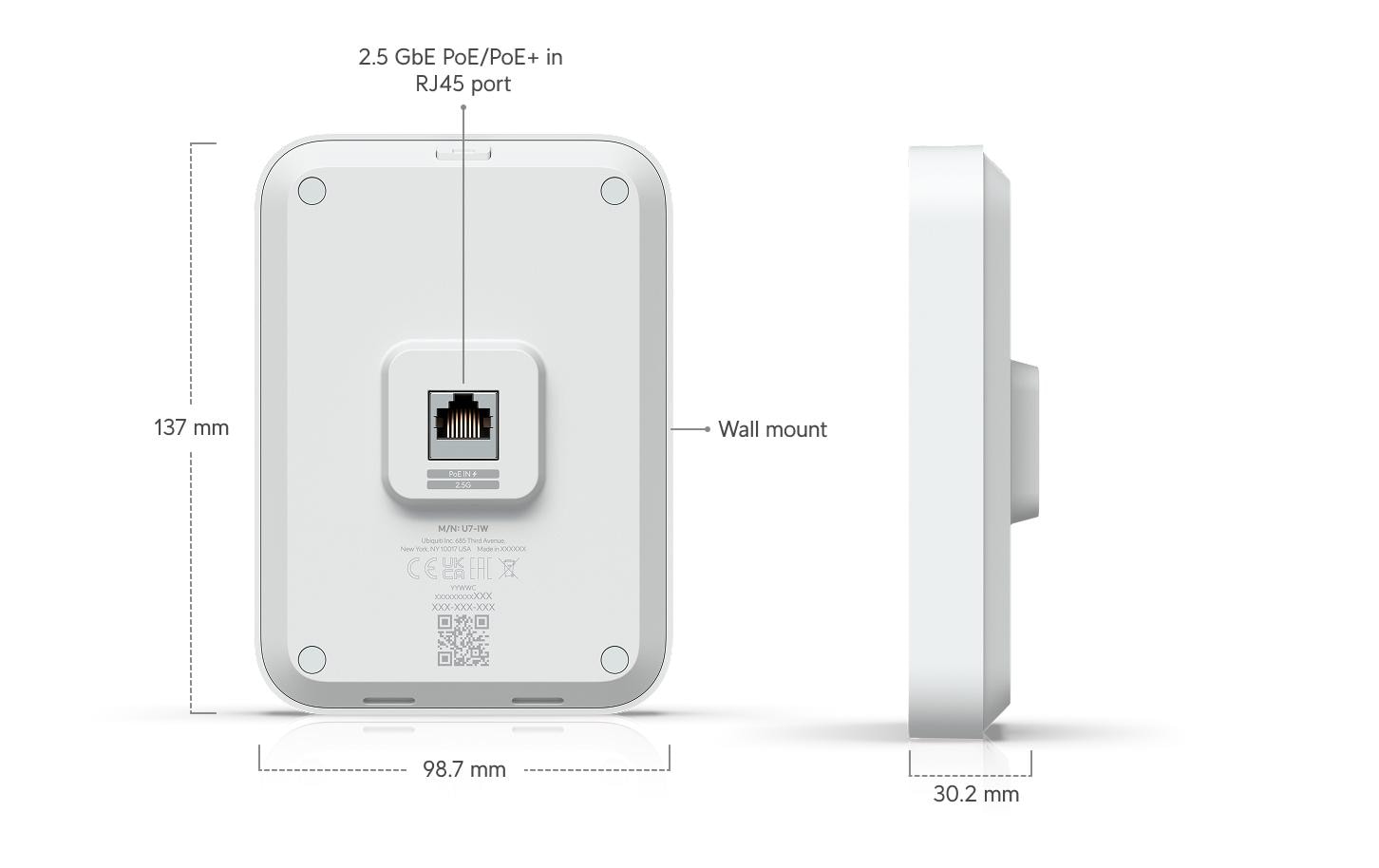 Ubiquiti Access Point Unifi U7 In-Wall