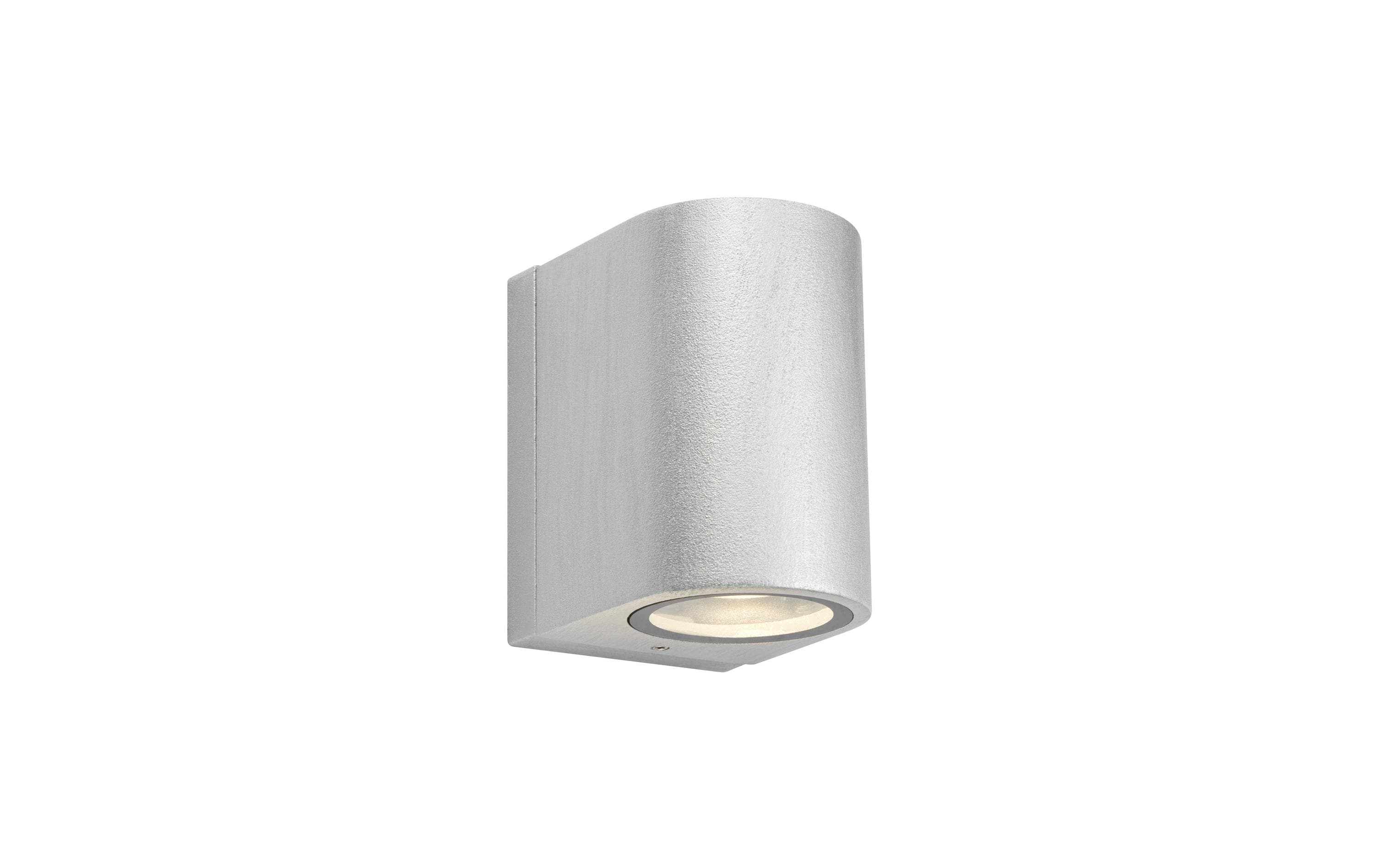 Markslöjd Alor Fassadenleuchte Silber 1x Lampe